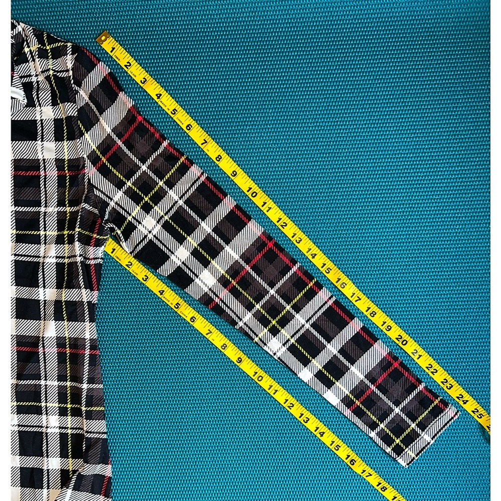 Alice + Olivia Delora Plaid Fitted Black White Multi Mini Dress - Picture 15 of 17